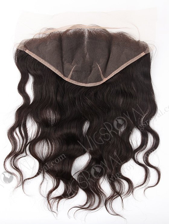 In Stock Indian Virgin Hair 16" Natural Straight Natural Color Lace Frontal SKF-022-12632