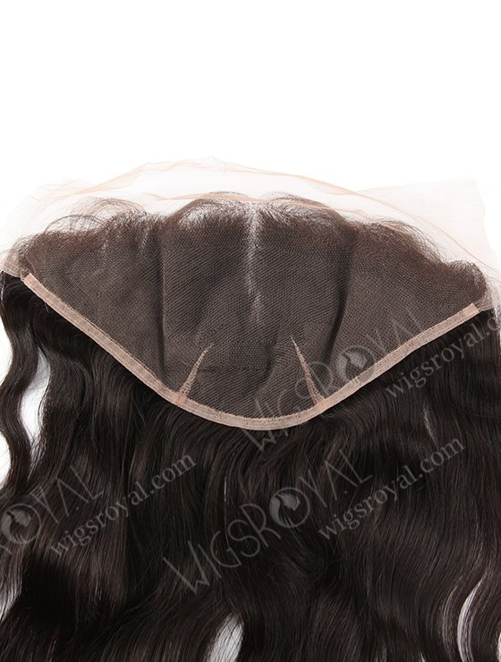 In Stock Indian Virgin Hair 16" Natural Straight Natural Color Lace Frontal SKF-022-12634