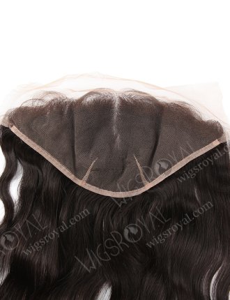 In Stock Indian Virgin Hair 16" Natural Straight Natural Color Lace Frontal SKF-022