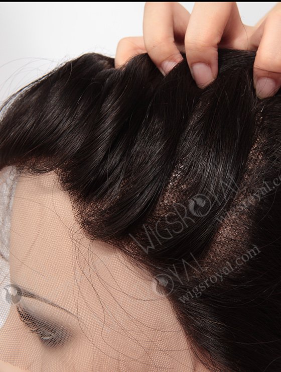 In Stock Brazilian Virgin Hair 16" Natural Wave Natural Color Lace Frontal SKF-017-12580