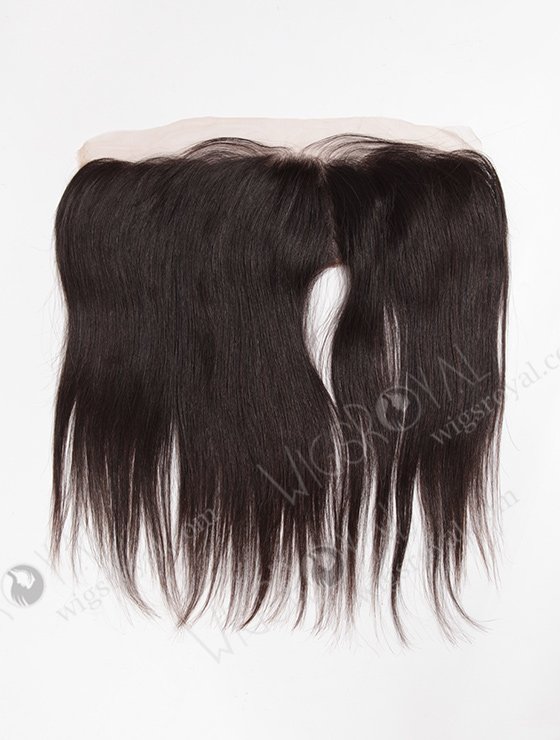 In Stock Indian Virgin Hair 12" Straight Natural Color Lace Frontal SKF-057-12665