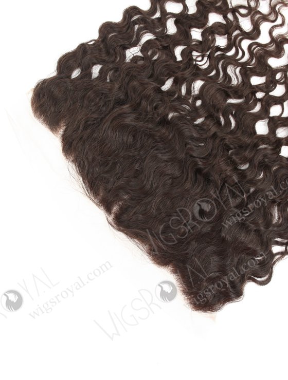 In Stock Brazilian Virgni Hair 16" Natural Curly Natural Color Lace Frontal SKF-075-12502
