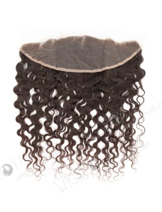In Stock Brazilian Virgni Hair 16" Natural Curly Natural Color Lace Frontal SKF-075