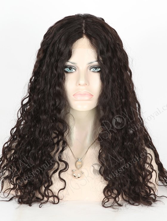 In Stock European Virgin Hair 20" Wavy 25mm Natural Color Jewish Wig JWS-01006-12545