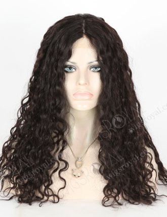 In Stock European Virgin Hair 20" Wavy 25mm Natural Color Jewish Wig JWS-01006