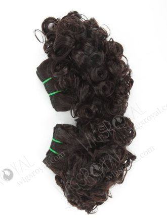 In Stock 7A Peruvian Virgin Hair 8" Double Drawn Deedee Curl Natural Color Machine Weft SM-695