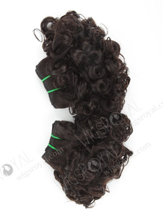 In Stock 7A Peruvian Virgin Hair 8" Double Drawn Deedee Curl Natural Color Machine Weft SM-695-12865