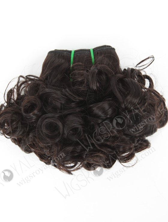 In Stock 7A Peruvian Virgin Hair 8" Double Drawn Deedee Curl Natural Color Machine Weft SM-695-12866