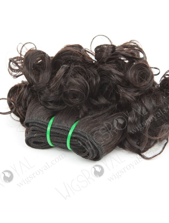 In Stock 7A Peruvian Virgin Hair 8" Double Drawn Deedee Curl Natural Color Machine Weft SM-695-12868