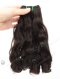 In Stock 7A Peruvian Virgin Hair 12" Double Drawn Olive Curl Natural Color Machine Weft SM-6102