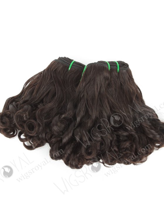 In Stock 7A Peruvian Virgin Hair 8" Double Drawn Wummi Curl Natural Color Machine Weft SM-693-12847