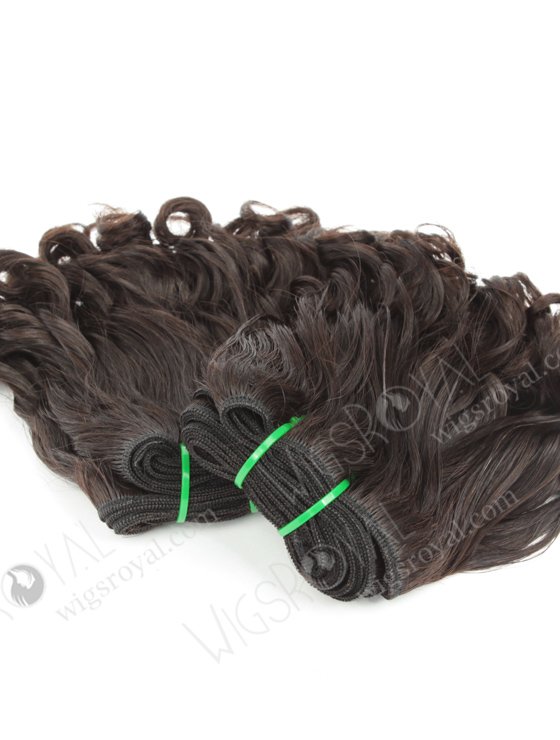 In Stock 7A Peruvian Virgin Hair 8" Double Drawn Wummi Curl Natural Color Machine Weft SM-693-12848