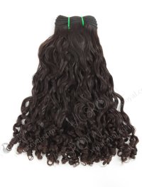 In Stock 7A Peruvian Virgin Hair 14" Double Drawn Sogie Curl Natural Color Machine Weft SM-6103