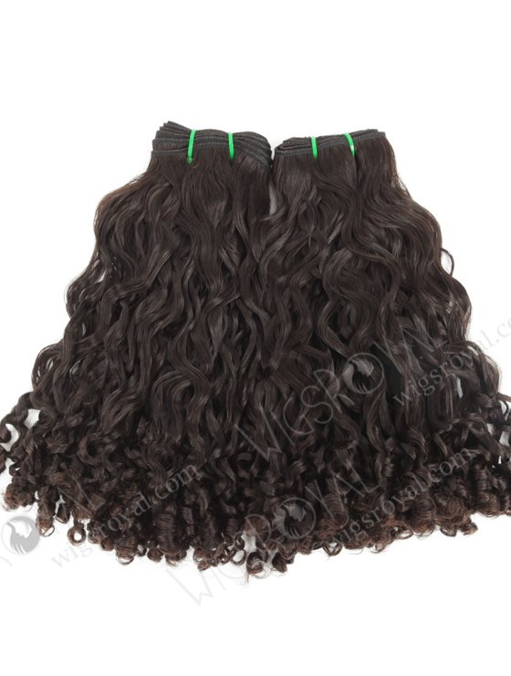 In Stock 7A Peruvian Virgin Hair 14" Double Drawn Sogie Curl Natural Color Machine Weft SM-6103-12861