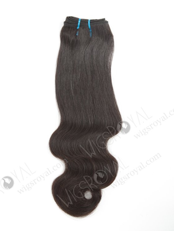 In Stock 7A Peruvian Virgin Hair 14" Double Drawn Half Body Wave Natural Color Machine Weft SM-6124-12738