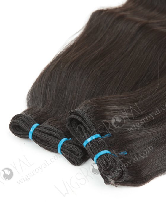 In Stock 7A Peruvian Virgin Hair 14" Double Drawn Half Body Wave Natural Color Machine Weft SM-6124-12742