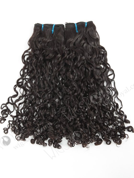 In Stock 7A Peruvian Virgin Hair 16" Double Drawn Tight Pissy Curl Natural Color Machine Weft SM-6123-12730