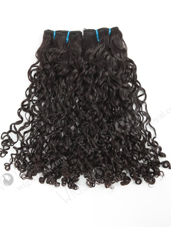 In Stock 7A Peruvian Virgin Hair 16" Double Drawn Tight Pissy Curl Natural Color Machine Weft SM-6123