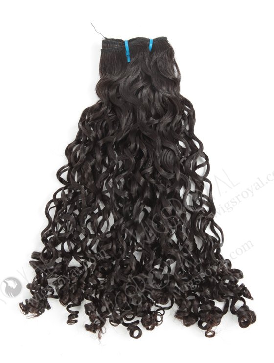In Stock 7A Peruvian Virgin Hair 16" Double Drawn Tight Pissy Curl Natural Color Machine Weft SM-6123-12732