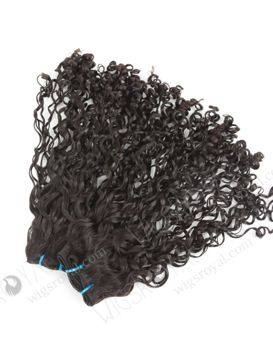 In Stock 7A Peruvian Virgin Hair 16" Double Drawn Tight Pissy Curl Natural Color Machine Weft SM-6123-12735