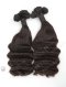In Stock 7A Peruvian Virgin Hair 12" Double Drawn Half Deep Wave Natural Color Machine Weft SM-6100