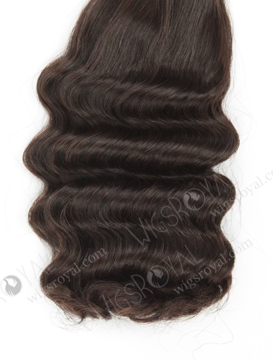 In Stock 7A Peruvian Virgin Hair 12" Double Drawn Half Deep Wave Natural Color Machine Weft SM-6100-12898