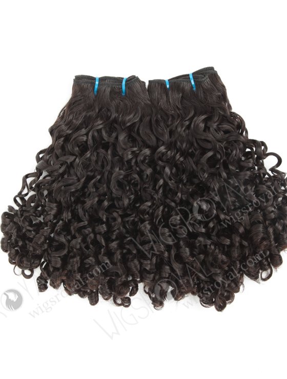 In Stock 7A Peruvian Virgin Hair 14" Double Drawn Tight Pissy Curl Natural Color Machine Weft SM-6122-12721