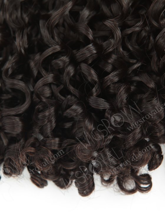 In Stock 7A Peruvian Virgin Hair 14" Double Drawn Tight Pissy Curl Natural Color Machine Weft SM-6122-12722