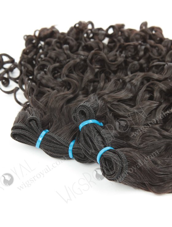 In Stock 7A Peruvian Virgin Hair 14" Double Drawn Tight Pissy Curl Natural Color Machine Weft SM-6122-12725
