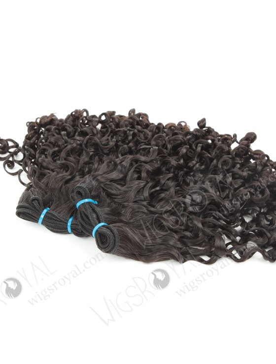 In Stock 7A Peruvian Virgin Hair 14" Double Drawn Tight Pissy Curl Natural Color Machine Weft SM-6122-12726