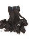 In Stock 7A Peruvian Virgin Hair 12" Double Drawn Tighter Tip Curl Natural Color Machine Weft SM-6120