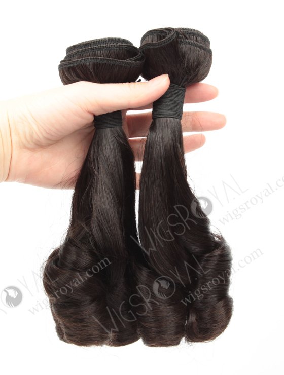 In Stock 7A Peruvian Virgin Hair 14" Double Drawn Ndy Spiral Curl Natural Color Machine Weft SM-699-12889