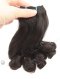 In Stock 7A Peruvian Virgin Hair 10" Double Drawn Wavy With Curl Tip Natural Color Machine Weft SM-6118