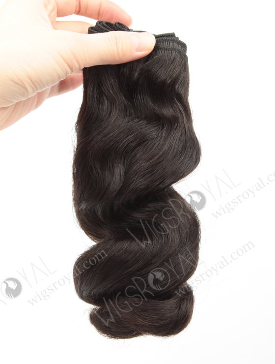 In Stock 7A Peruvian Virgin Hair 12" Double Drawn Vivi Wavy Natural Color Machine Weft SM-698-12883