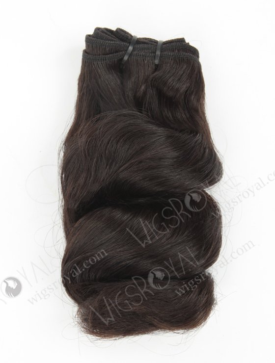 In Stock 7A Peruvian Virgin Hair 12" Double Drawn Vivi Wavy Natural Color Machine Weft SM-698-12882