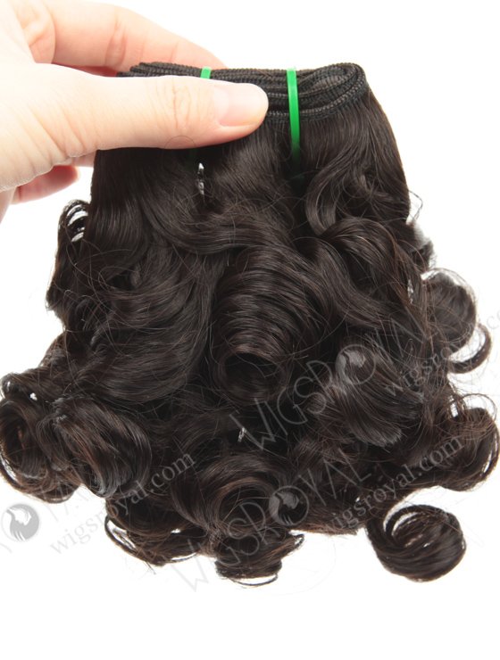 In Stock 7A Peruvian Virgin Hair 10" Double Drawn Deedee Curl Natural Color Machine Weft SM-696-12871