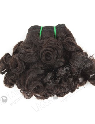 In Stock 7A Peruvian Virgin Hair 10" Double Drawn Deedee Curl Natural Color Machine Weft SM-696