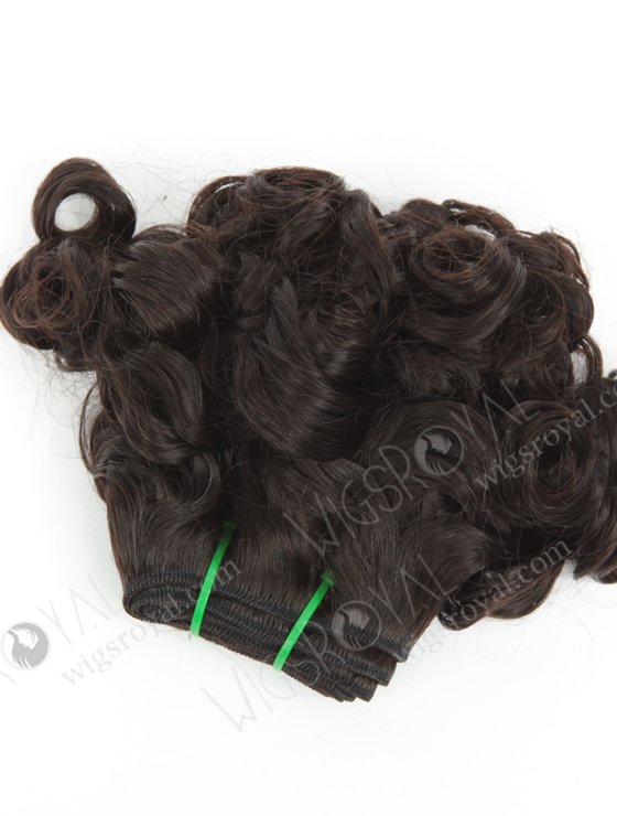 In Stock 7A Peruvian Virgin Hair 10" Double Drawn Deedee Curl Natural Color Machine Weft SM-696-12874