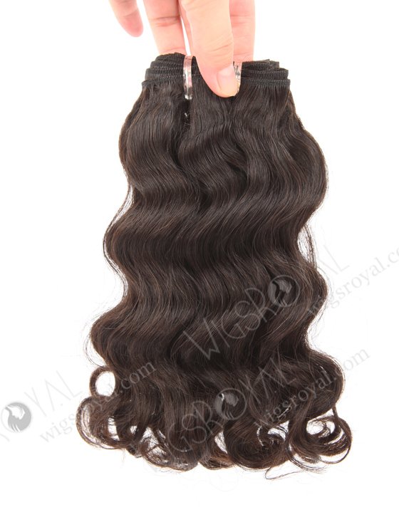 In Stock 7A Peruvian Virgin Hair 10" Double Drawn Deep Body Wave Natural Color Machine Weft SM-6134-12811
