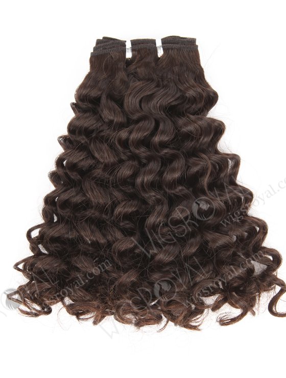 In Stock 7A Peruvian Virgin Hair 14" Double Drawn Water Curl Natural Color Machine Weft SM-6138-12834