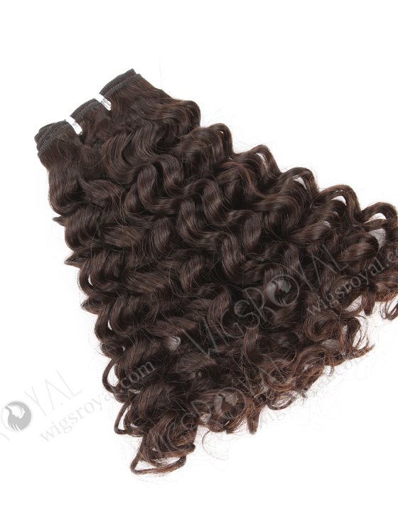 In Stock 7A Peruvian Virgin Hair 14" Double Drawn Water Curl Natural Color Machine Weft SM-6138-12835