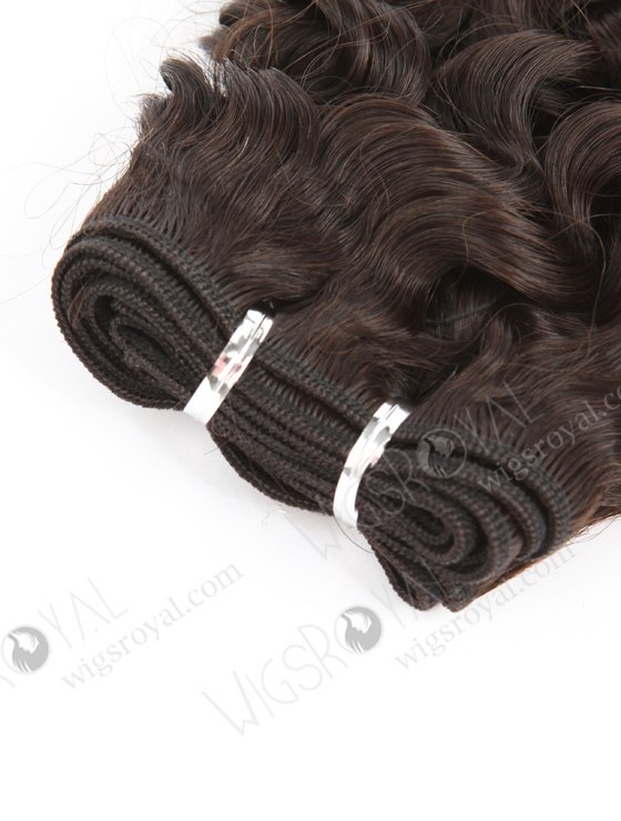 In Stock 7A Peruvian Virgin Hair 14" Double Drawn Water Curl Natural Color Machine Weft SM-6138-12837