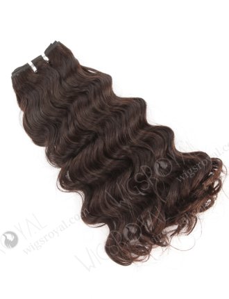 In Stock 7A Peruvian Virgin Hair 14" Double Drawn Deep Body Wave Natural Color Machine Weft SM-6136