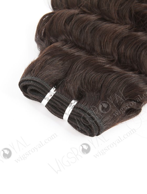 In Stock 7A Peruvian Virgin Hair 14" Double Drawn Deep Body Wave Natural Color Machine Weft SM-6136-12824