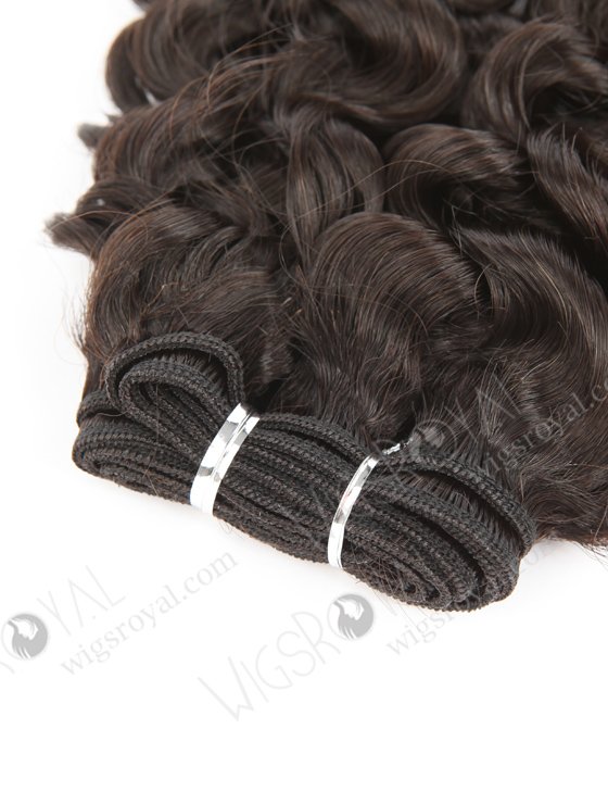 In Stock 7A Peruvian Virgin Hair 16" Double Drawn Water Curl Natural Color Machine Weft SM-6139-12842