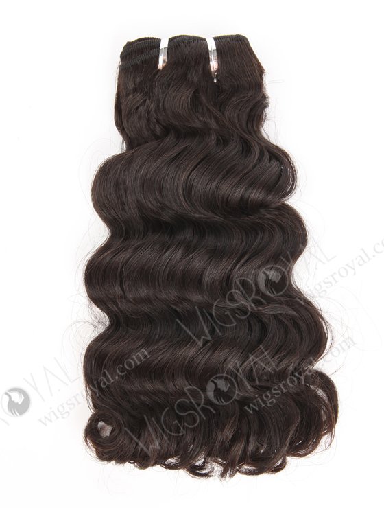 In Stock 7A Peruvian Virgin Hair 12" Double Drawn Deep Body Wave Natural Color Machine Weft SM-6135-12815