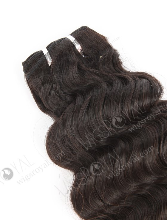 In Stock 7A Peruvian Virgin Hair 12" Double Drawn Deep Body Wave Natural Color Machine Weft SM-6135-12817
