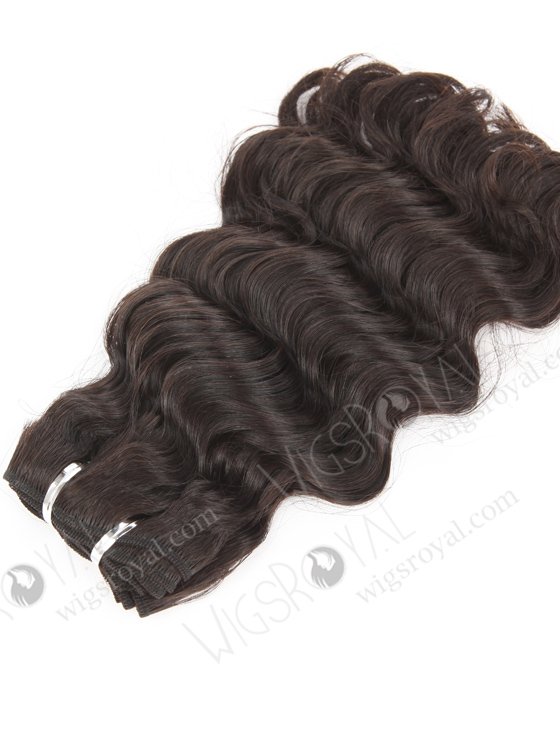In Stock 7A Peruvian Virgin Hair 12" Double Drawn Deep Body Wave Natural Color Machine Weft SM-6135-12819