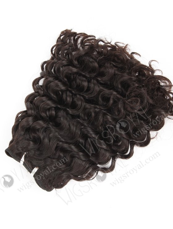 In Stock 7A Peruvian Virgin Hair 10" Double Drawn Water Curl Natural Color Machine Weft SM-6137-12828