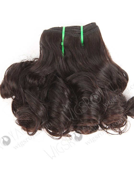 In Stock 5A Peruvian Virgin Hair 10" Double Drawn Deedee Curl Natural Color Machine Weft SM-6129-12656